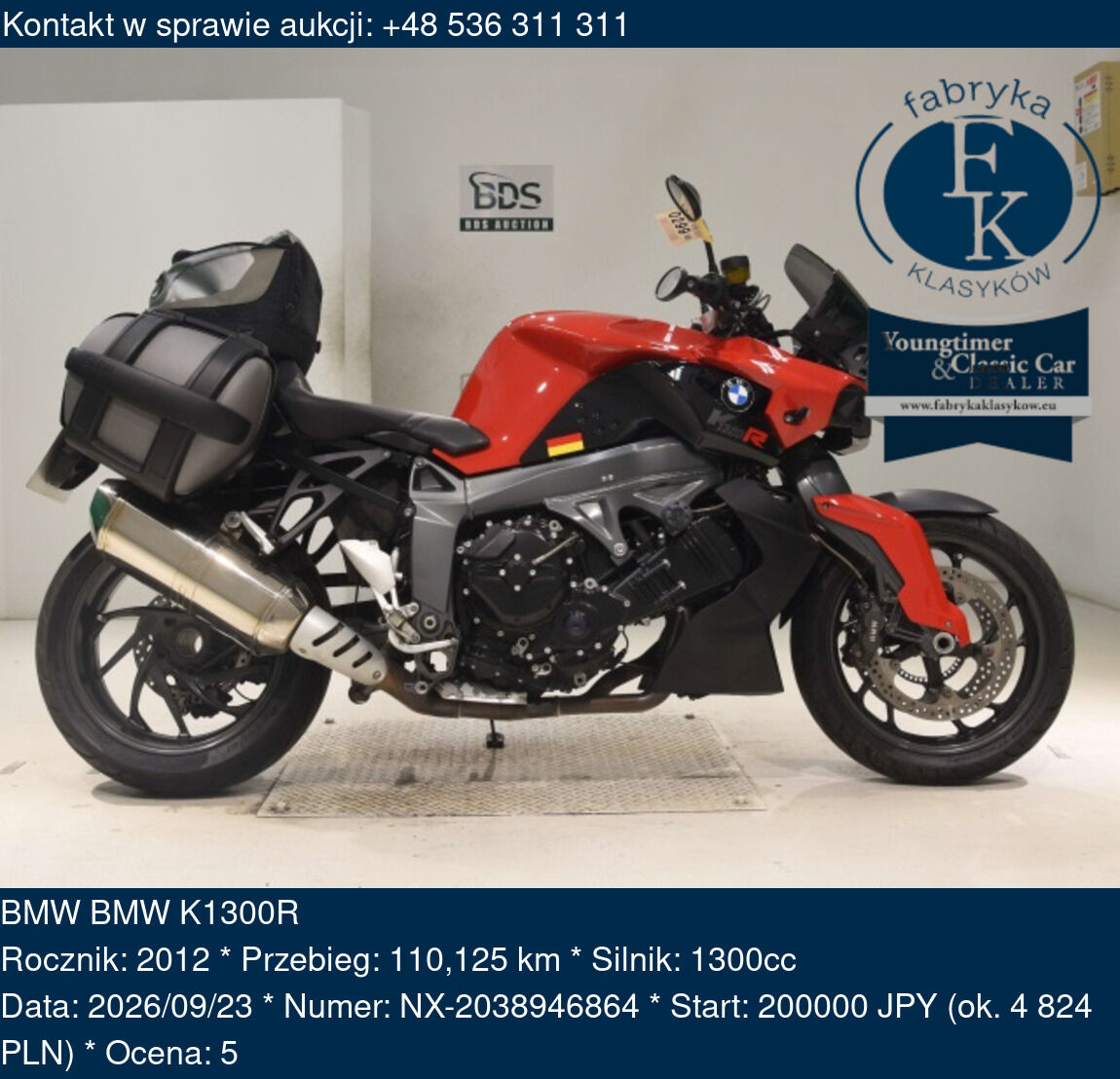 BMW BMW K1300R 2012 - zdjęcie 2