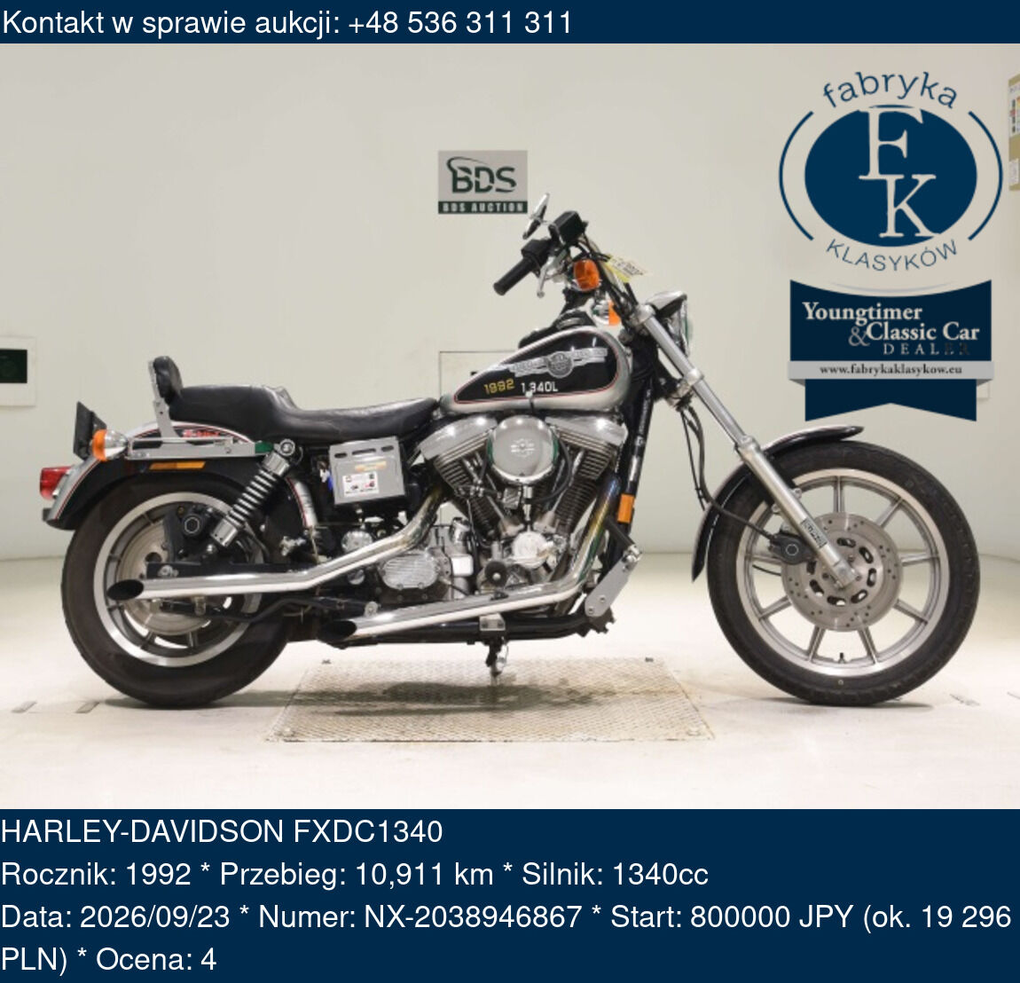 HARLEY-DAVIDSON FXDC1340 1992 - zdjęcie 2