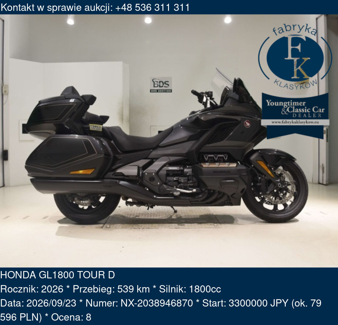 HONDA GL1800 TOUR D 2026 - zdjęcie 2