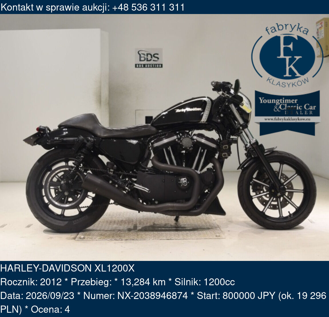 HARLEY-DAVIDSON XL1200X 2012 - zdjęcie 2