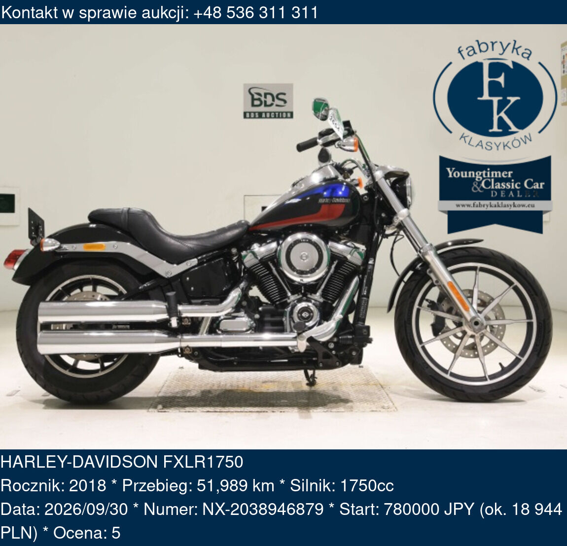 HARLEY-DAVIDSON FXLR1750 2018 - zdjęcie 2