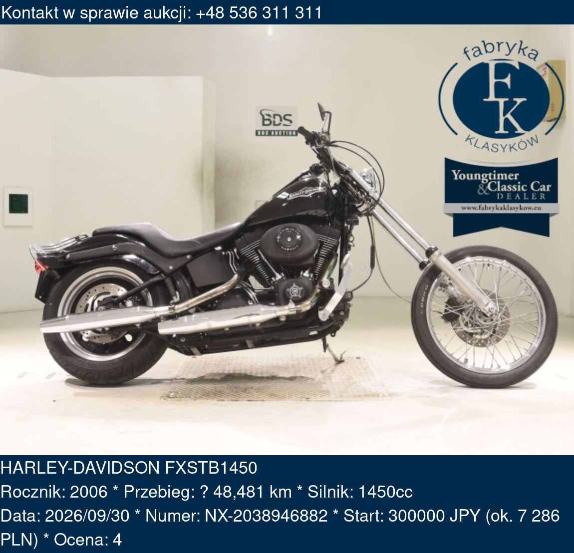 HARLEY-DAVIDSON FXSTB1450 2006 - zdjęcie 2