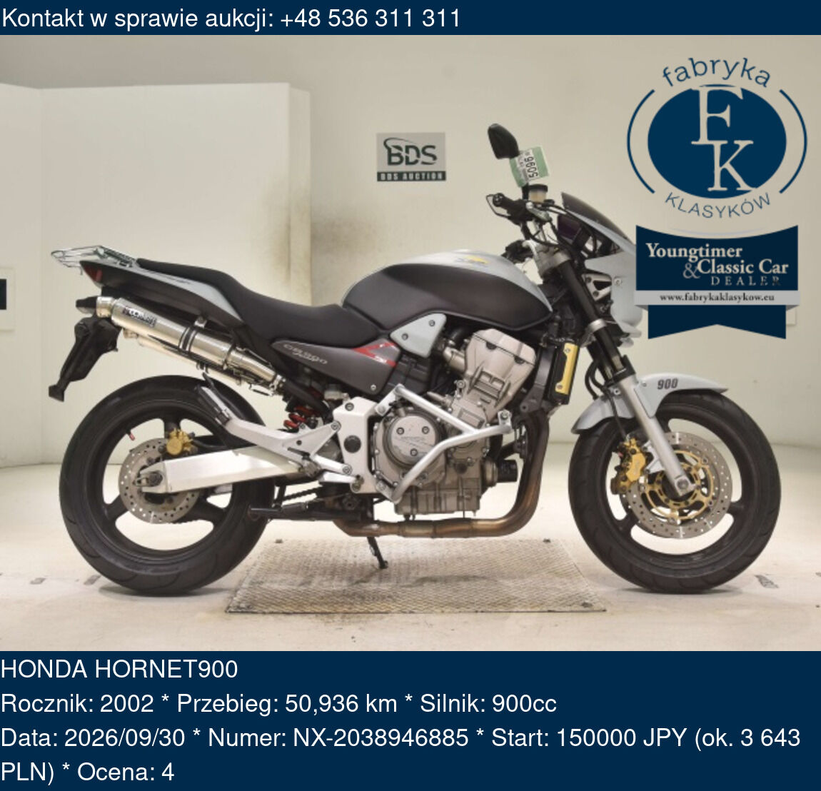 HONDA HORNET900 2002 - zdjęcie 2