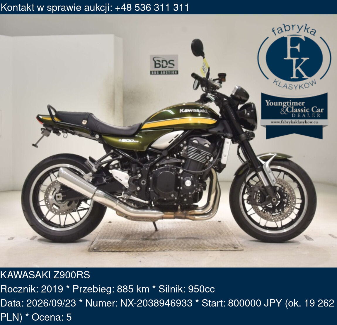 KAWASAKI Z900RS 2019 - zdjęcie 2