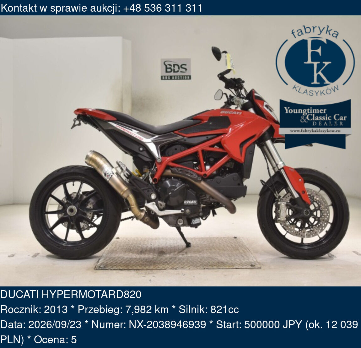 DUCATI HYPERMOTARD820 2013 - zdjęcie 2