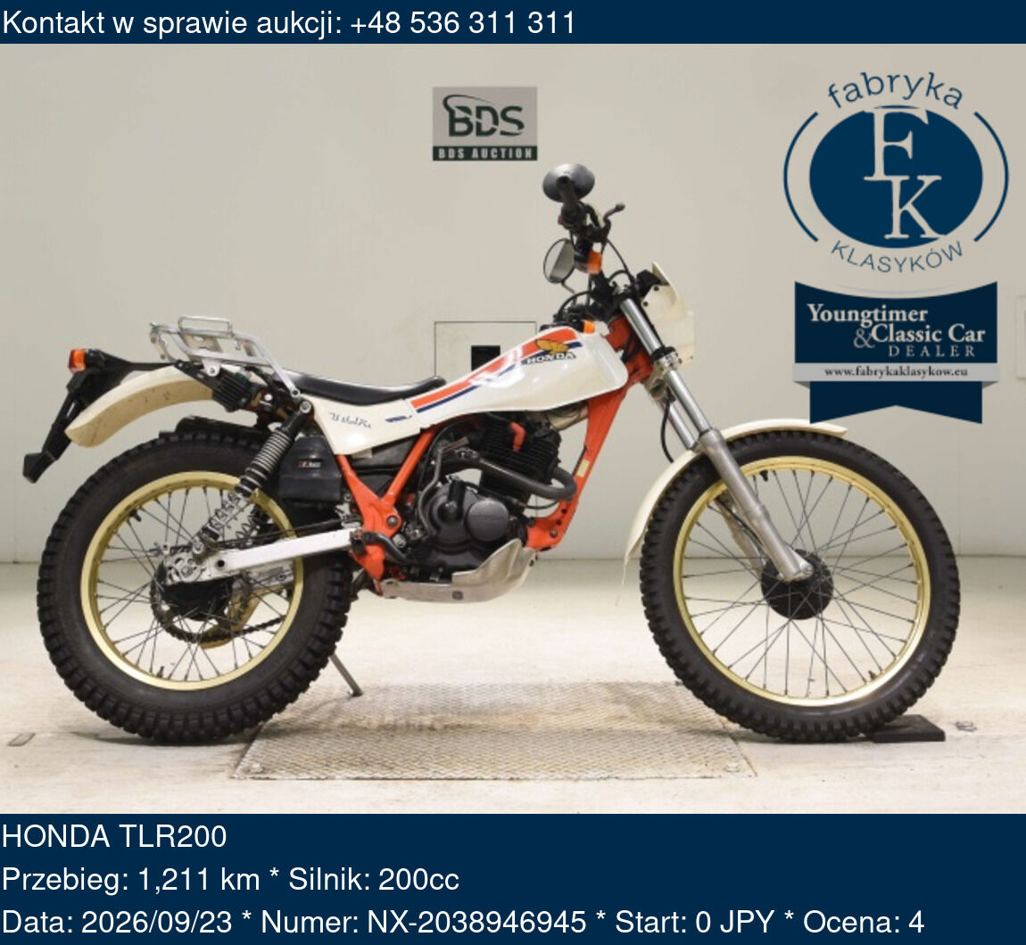 HONDA TLR200  - zdjęcie 2
