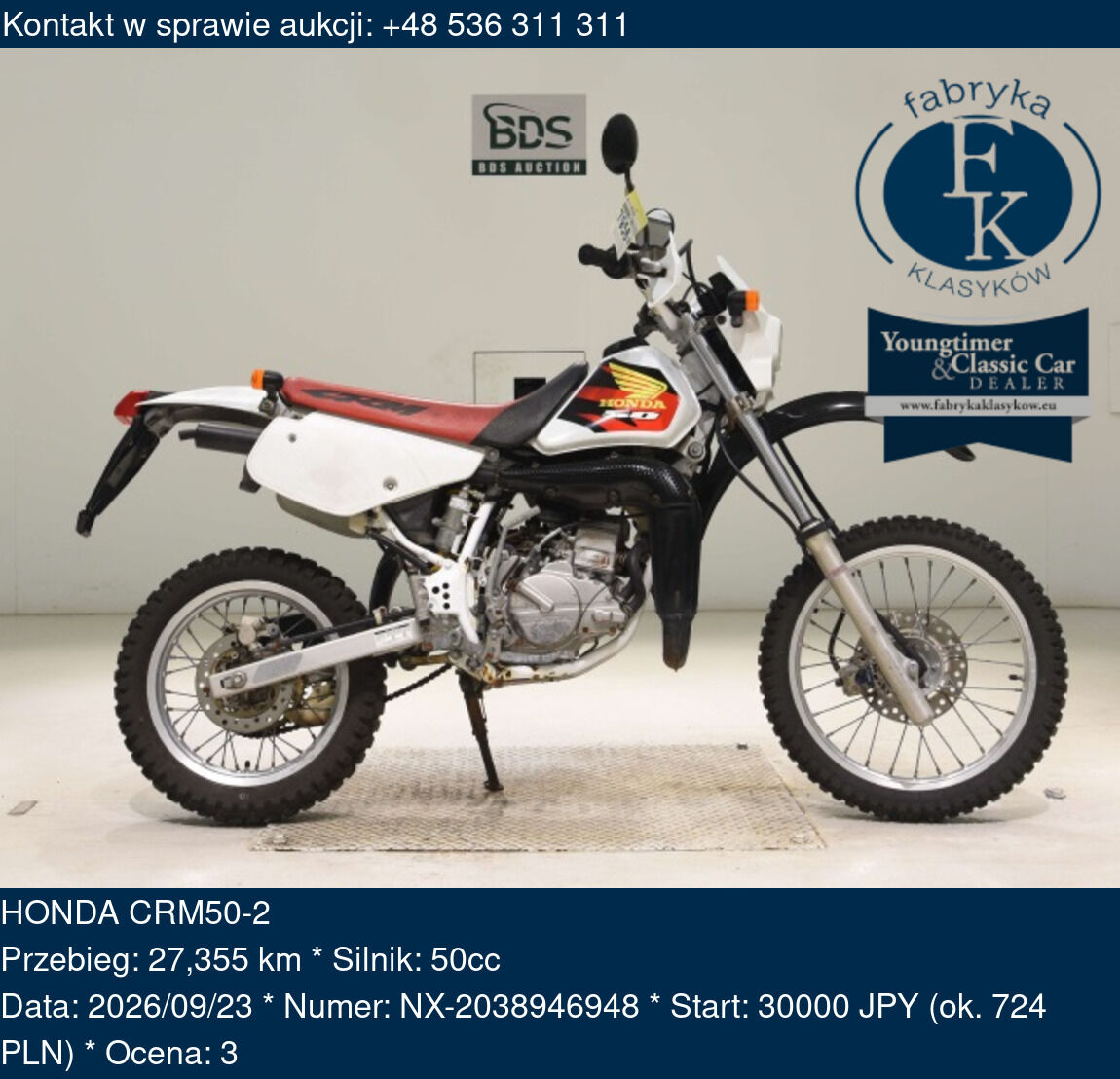 HONDA CRM50-2  - zdjęcie 2