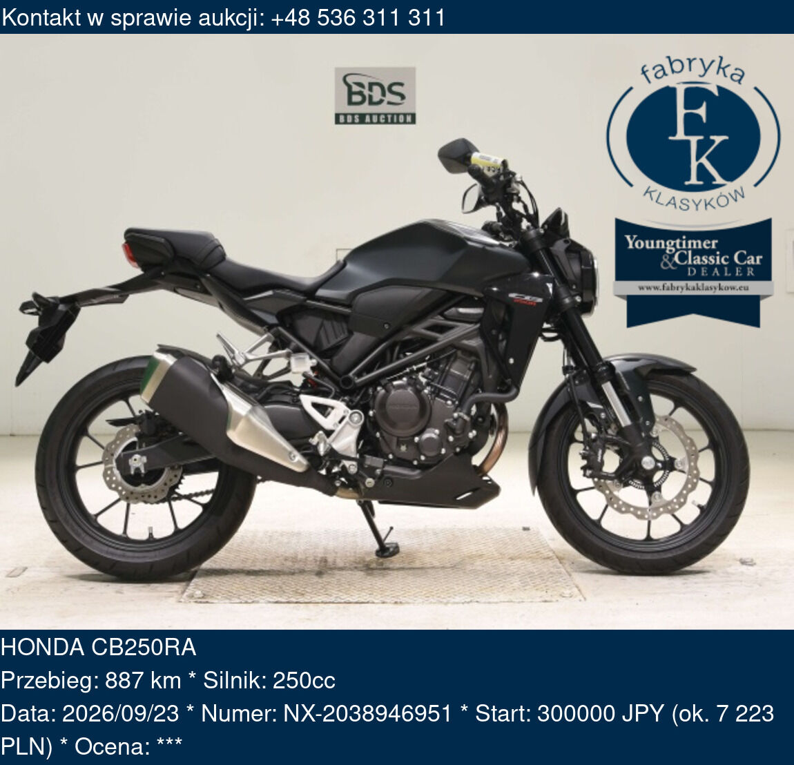 HONDA CB250RA  - zdjęcie 2
