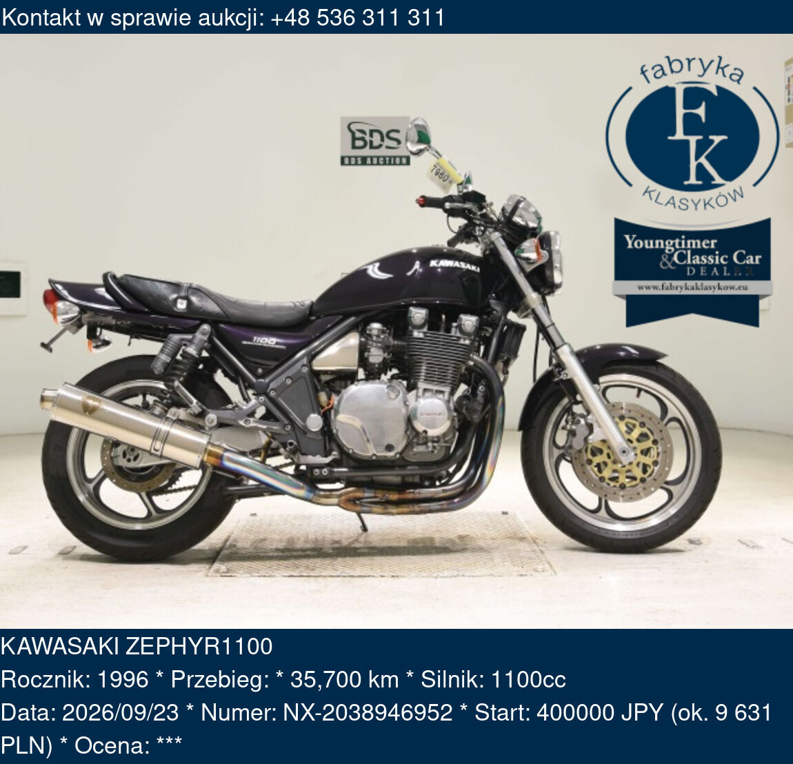 KAWASAKI ZEPHYR1100 1996 - zdjęcie 2