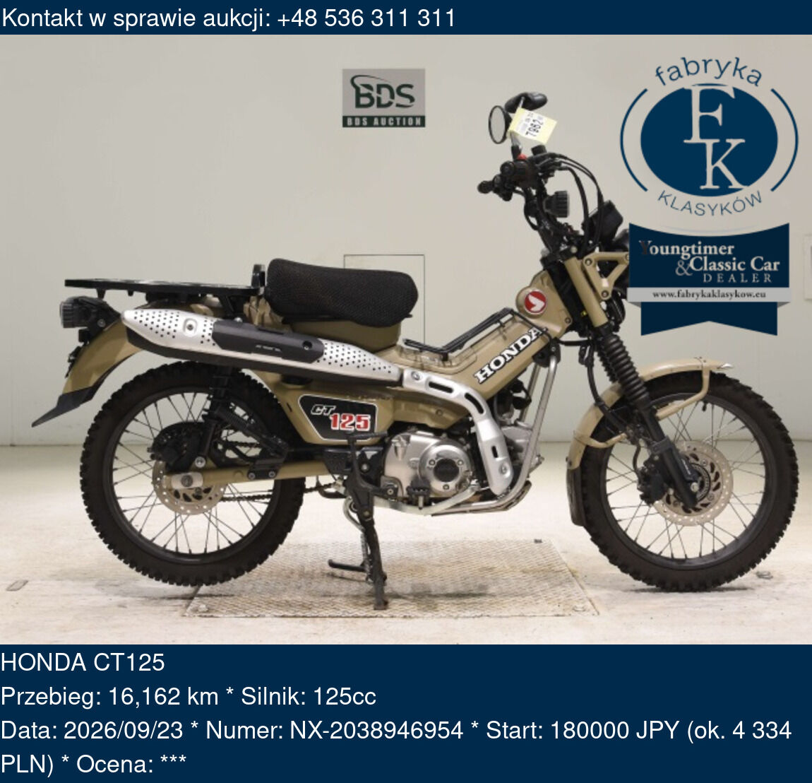 HONDA CT125 - zdjęcie 2