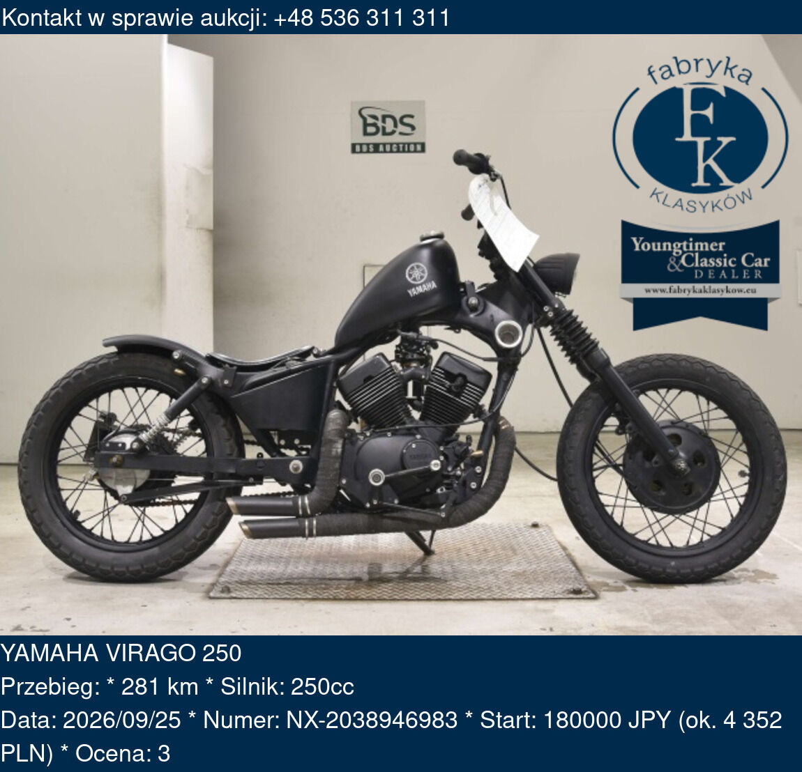 YAMAHA VIRAGO 250  - zdjęcie 2