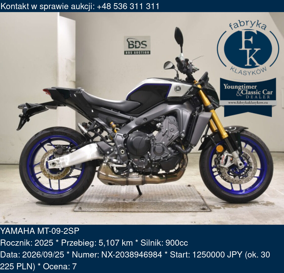 YAMAHA MT-09-2SP 2025 - zdjęcie 2