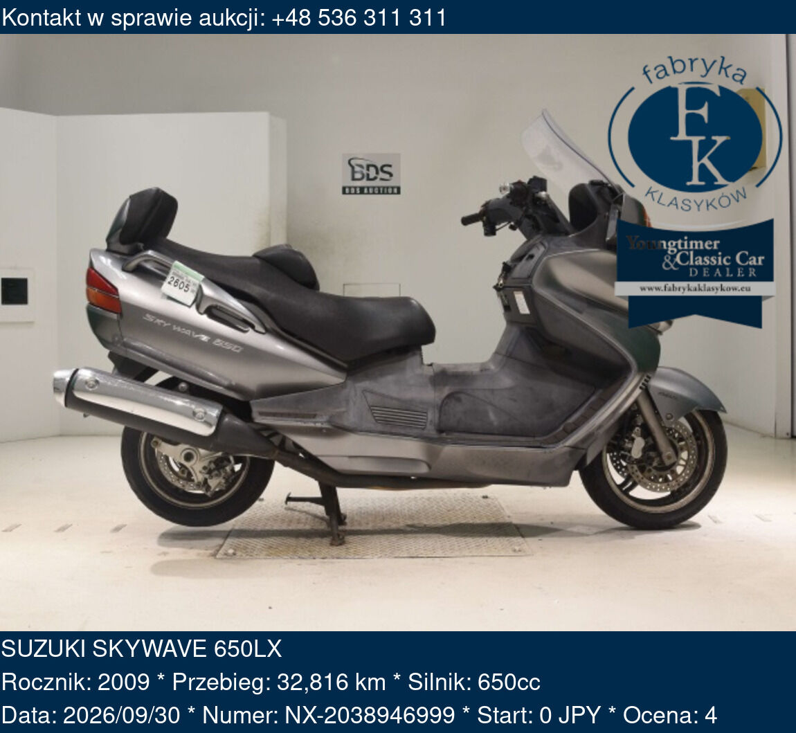 SUZUKI SKYWAVE 650LX 2009 - zdjęcie 2