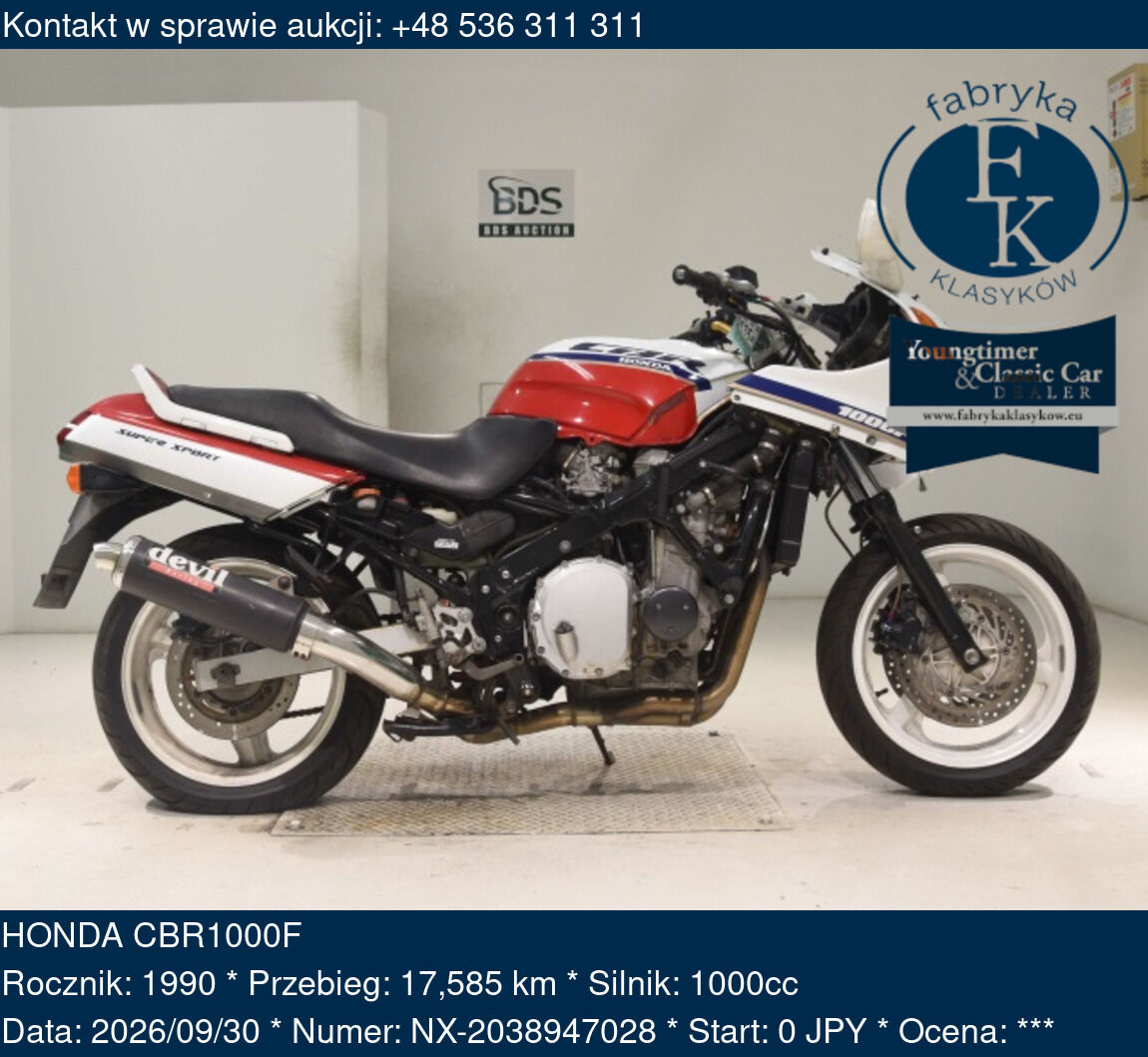 HONDA CBR1000F 1990 - zdjęcie 2