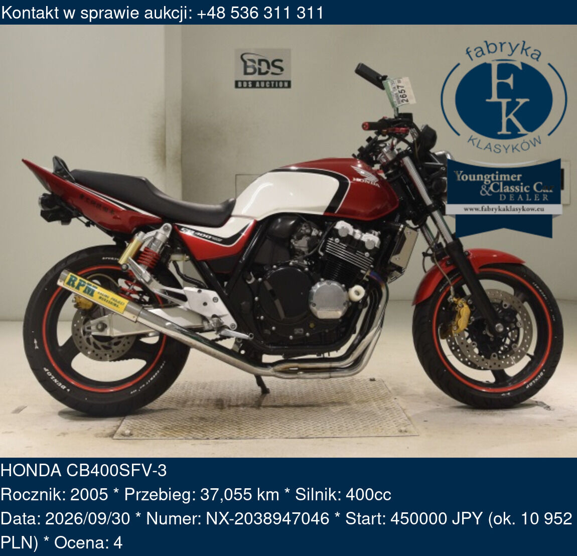 HONDA CB400SFV-3 2005 - zdjęcie 2