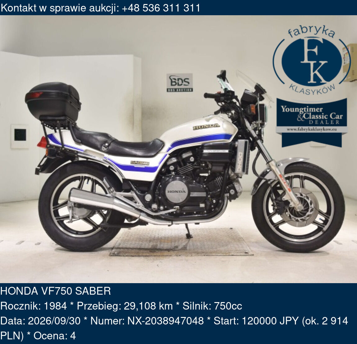 HONDA VF750 SABER 1984 - zdjęcie 2