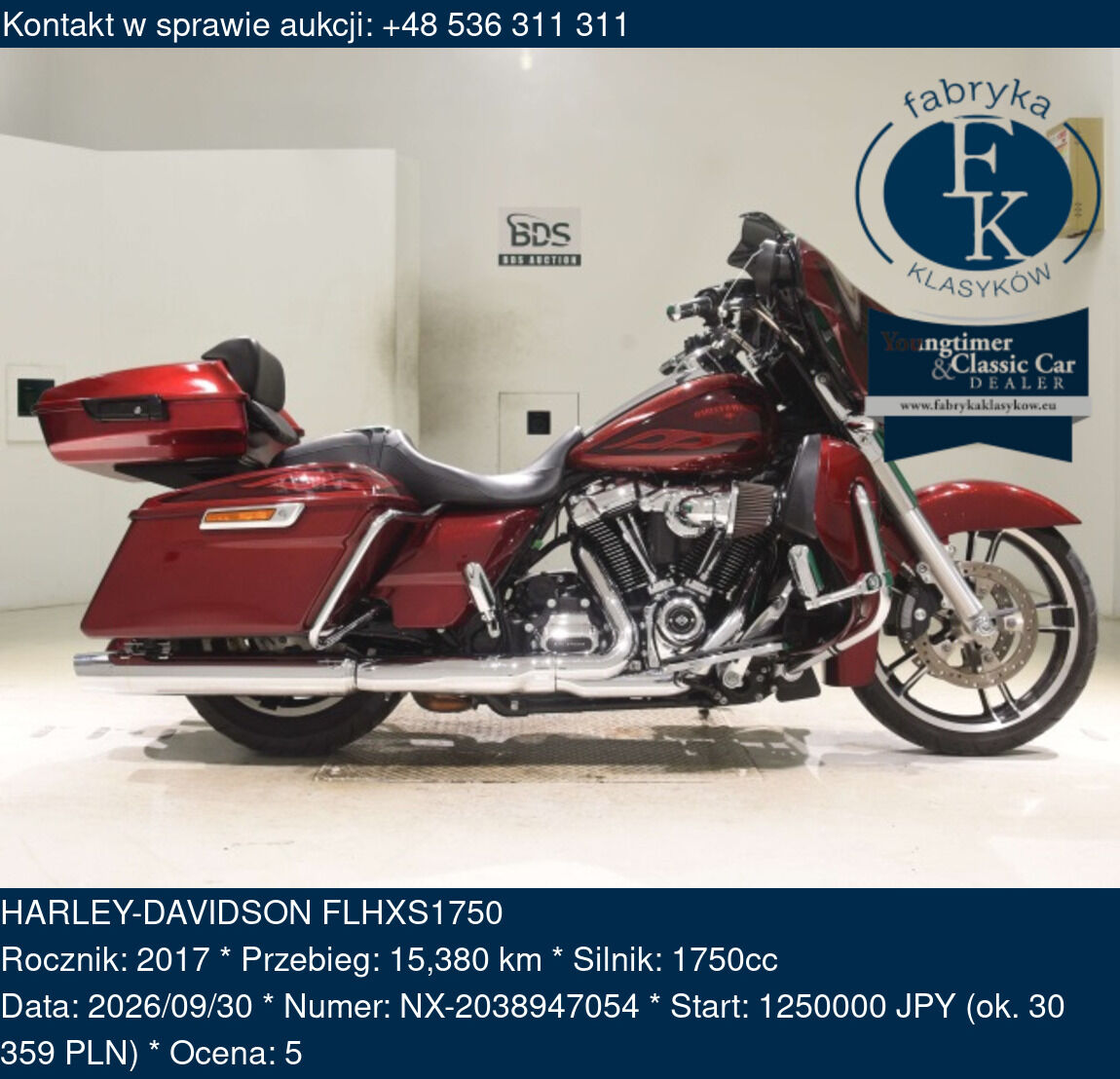 HARLEY-DAVIDSON FLHXS1750 2017 - zdjęcie 2