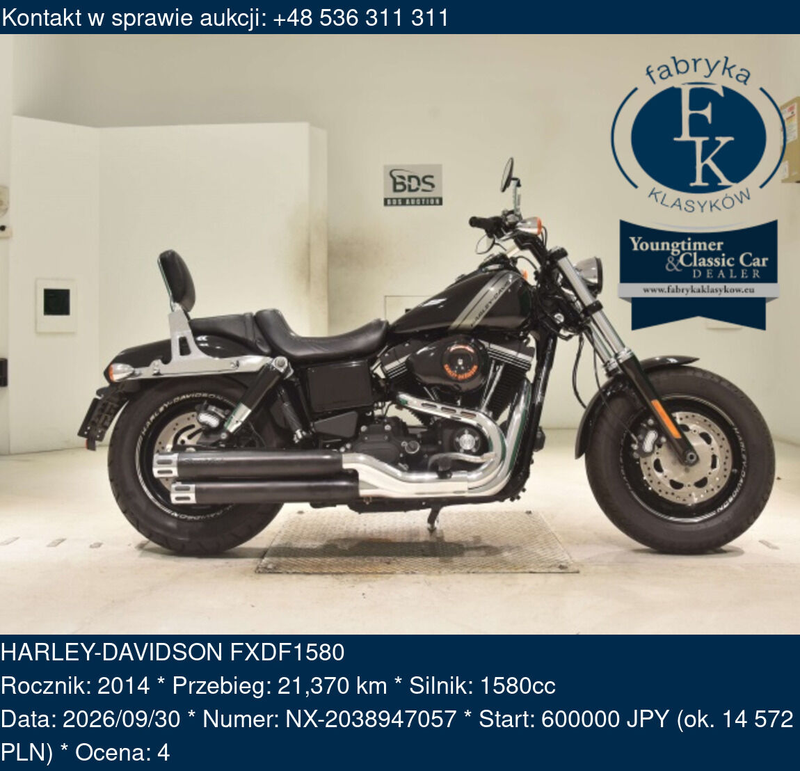 HARLEY-DAVIDSON FXDF1580 2014 - zdjęcie 2