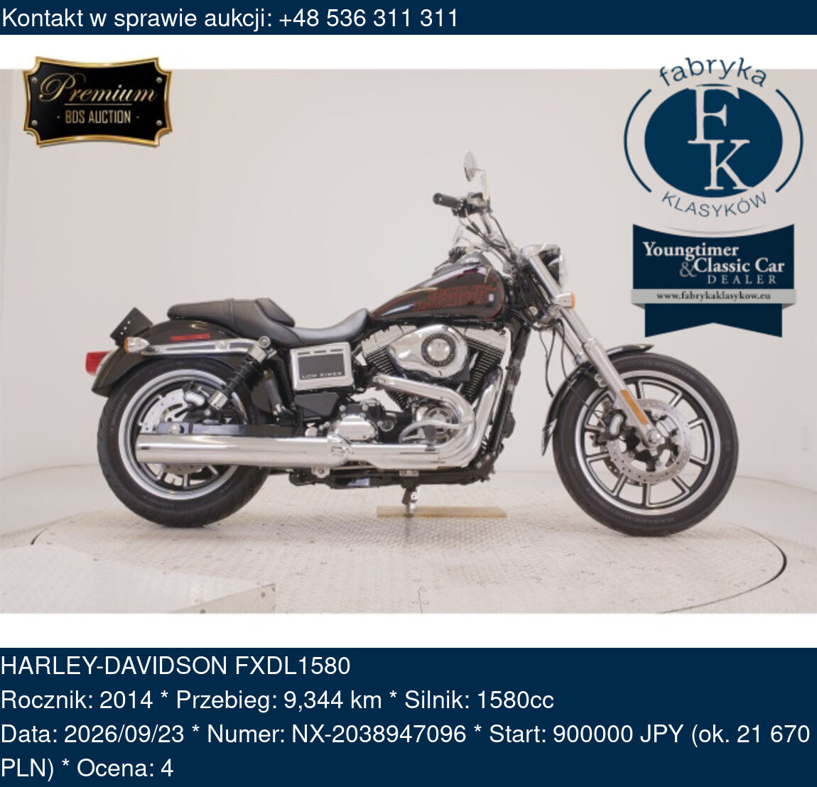 HARLEY-DAVIDSON FXDL1580 2014 - zdjęcie 2