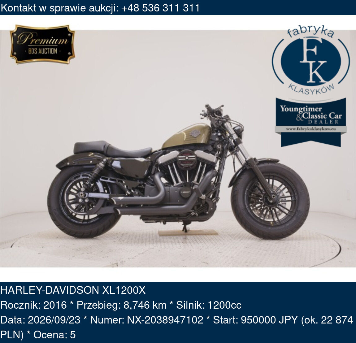 HARLEY-DAVIDSON XL1200X 2016 - zdjęcie 2