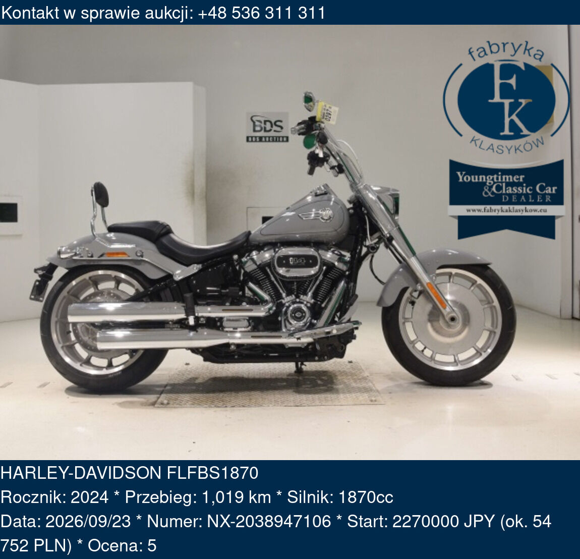 HARLEY-DAVIDSON FLFBS1870 2024 - zdjęcie 2