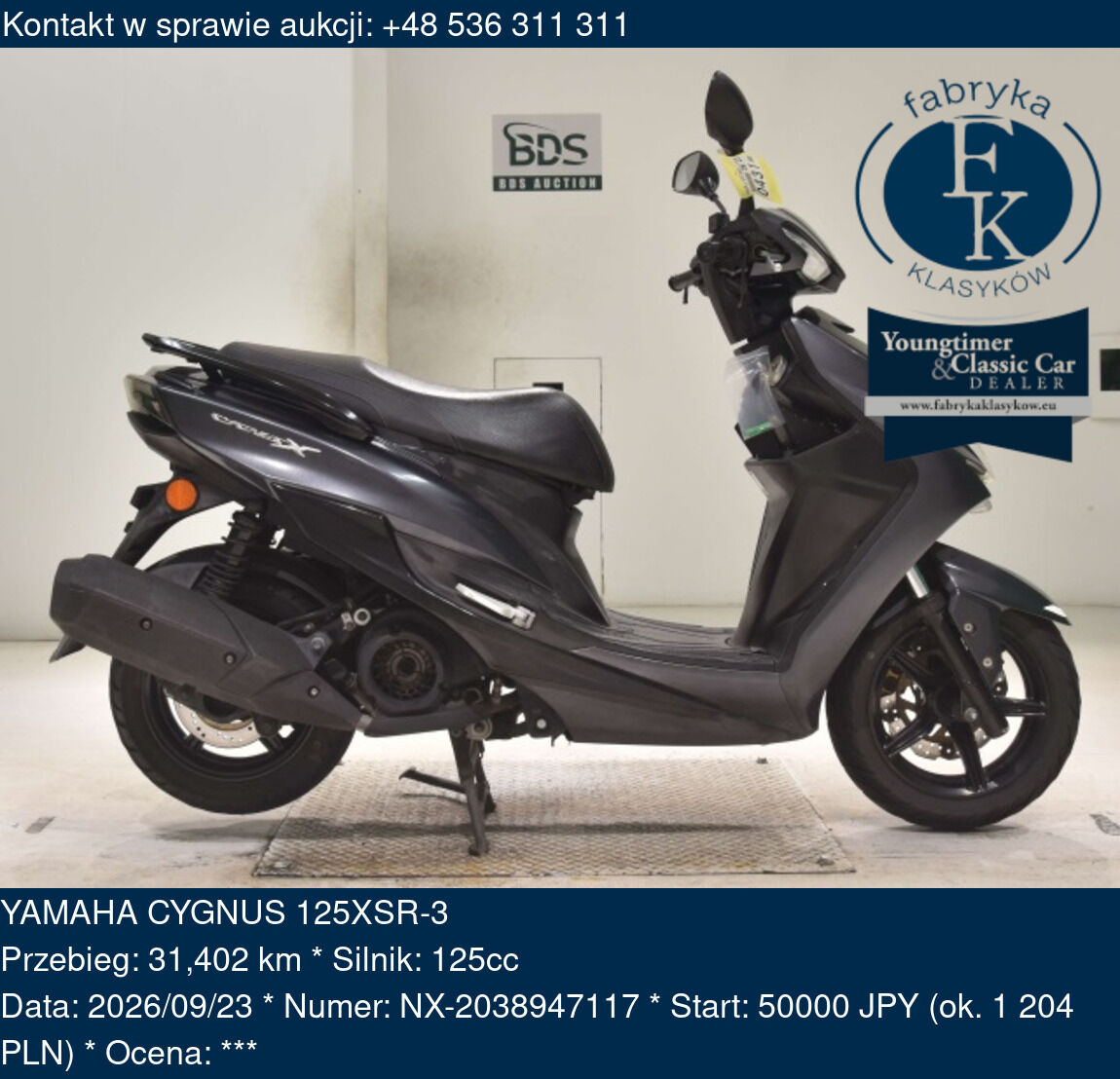 YAMAHA CYGNUS 125XSR-3  - zdjęcie 2