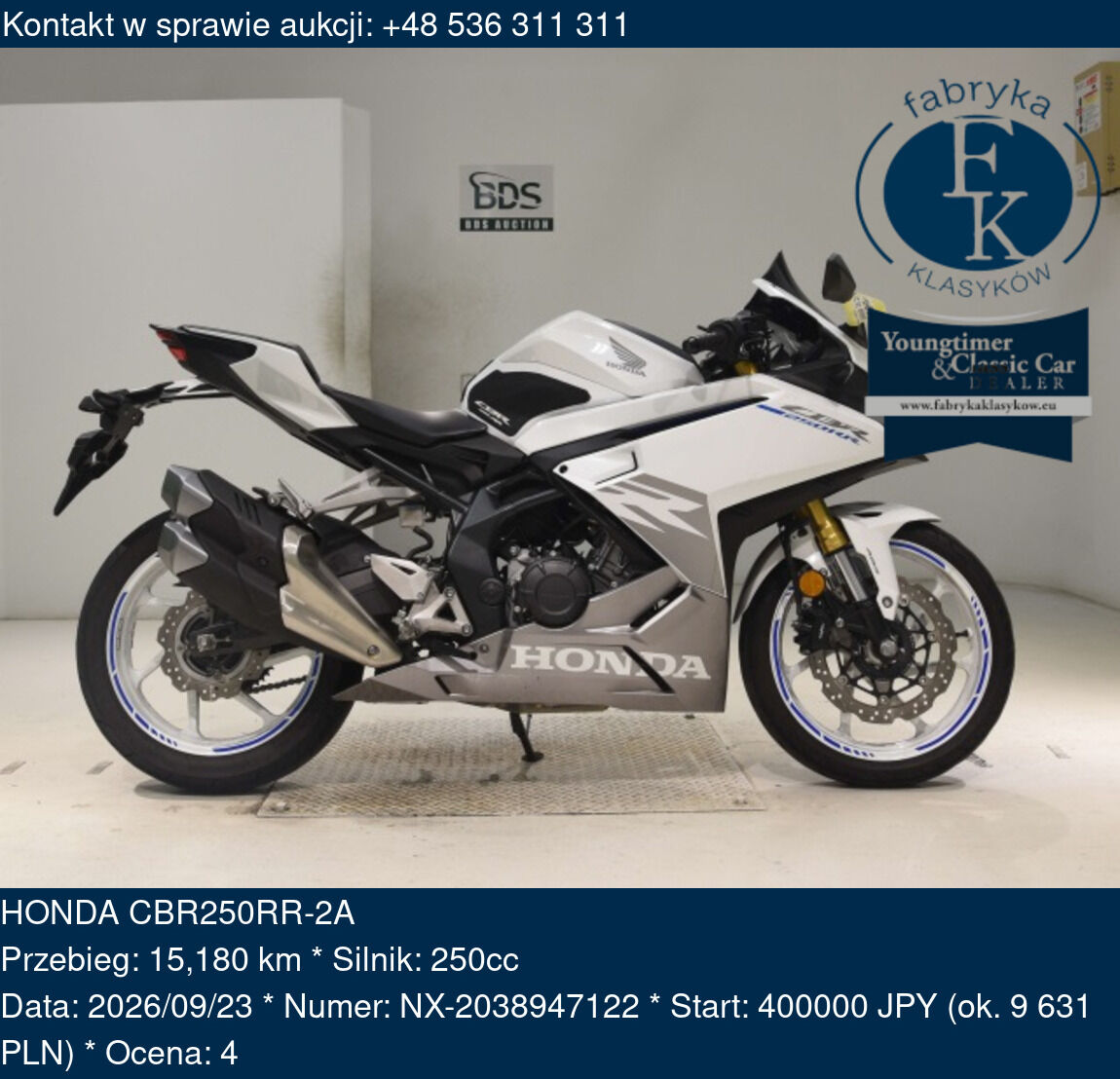 HONDA CBR250RR-2A  - zdjęcie 2