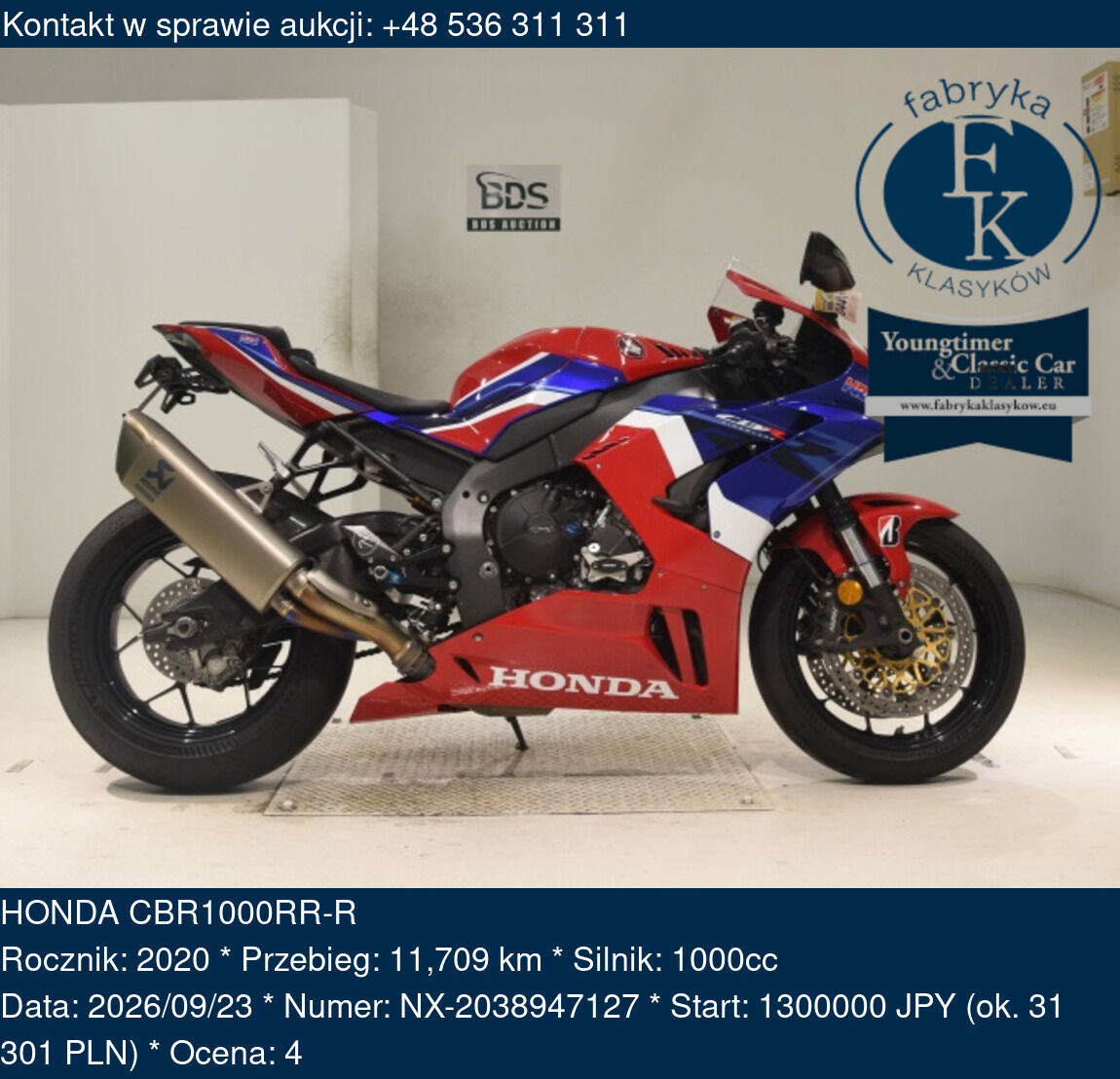 HONDA CBR1000RR-R 2020 - zdjęcie 2