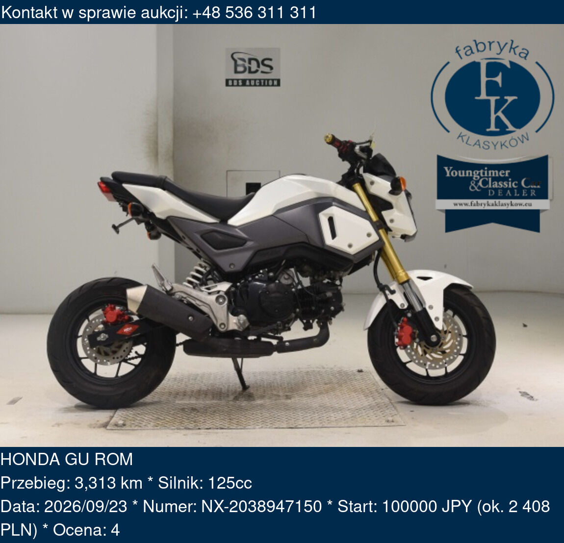HONDA GU ROM  - zdjęcie 2