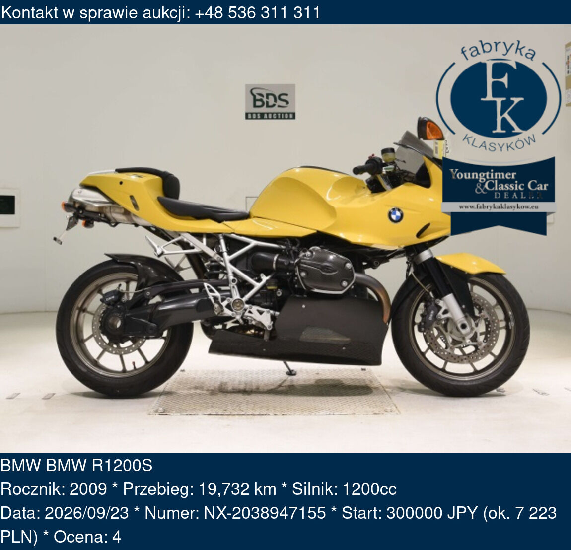 BMW BMW R1200S 2009 - zdjęcie 2