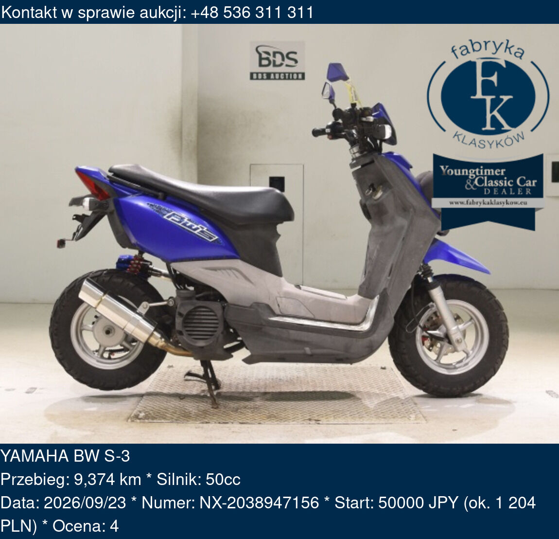 YAMAHA BW S-3  - zdjęcie 2