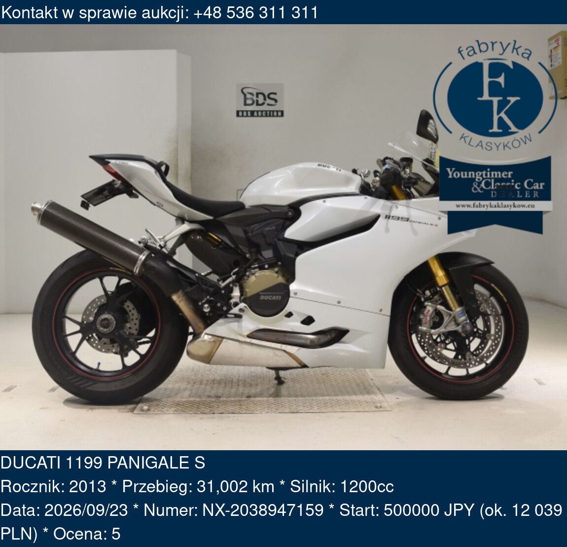 DUCATI 1199 PANIGALE S 2013 - zdjęcie 2