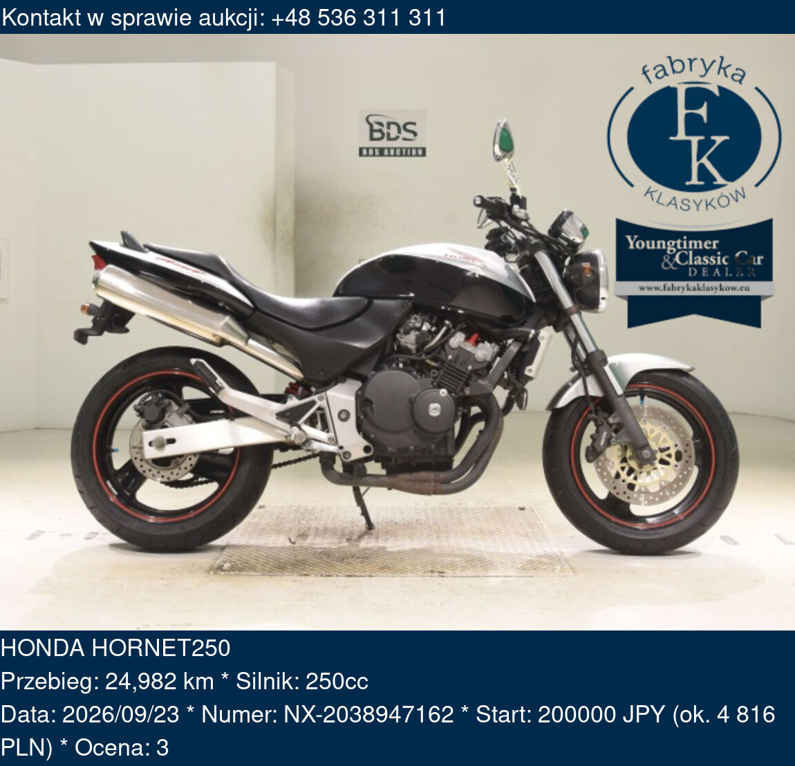 HONDA HORNET250  - zdjęcie 2