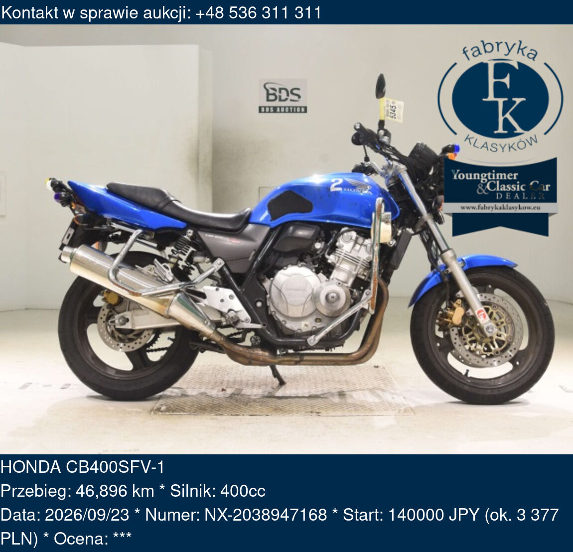HONDA CB400SFV-1 - zdjęcie 2