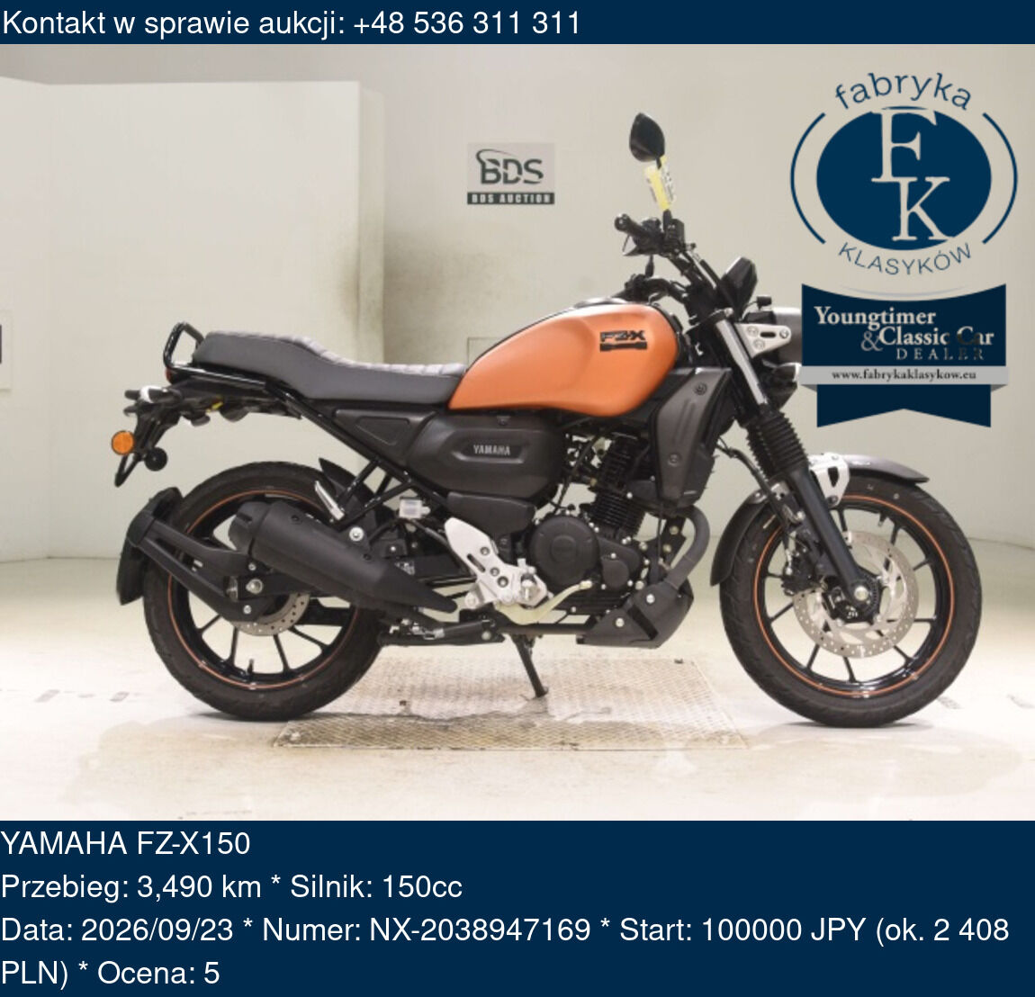 YAMAHA FZ-X150  - zdjęcie 2