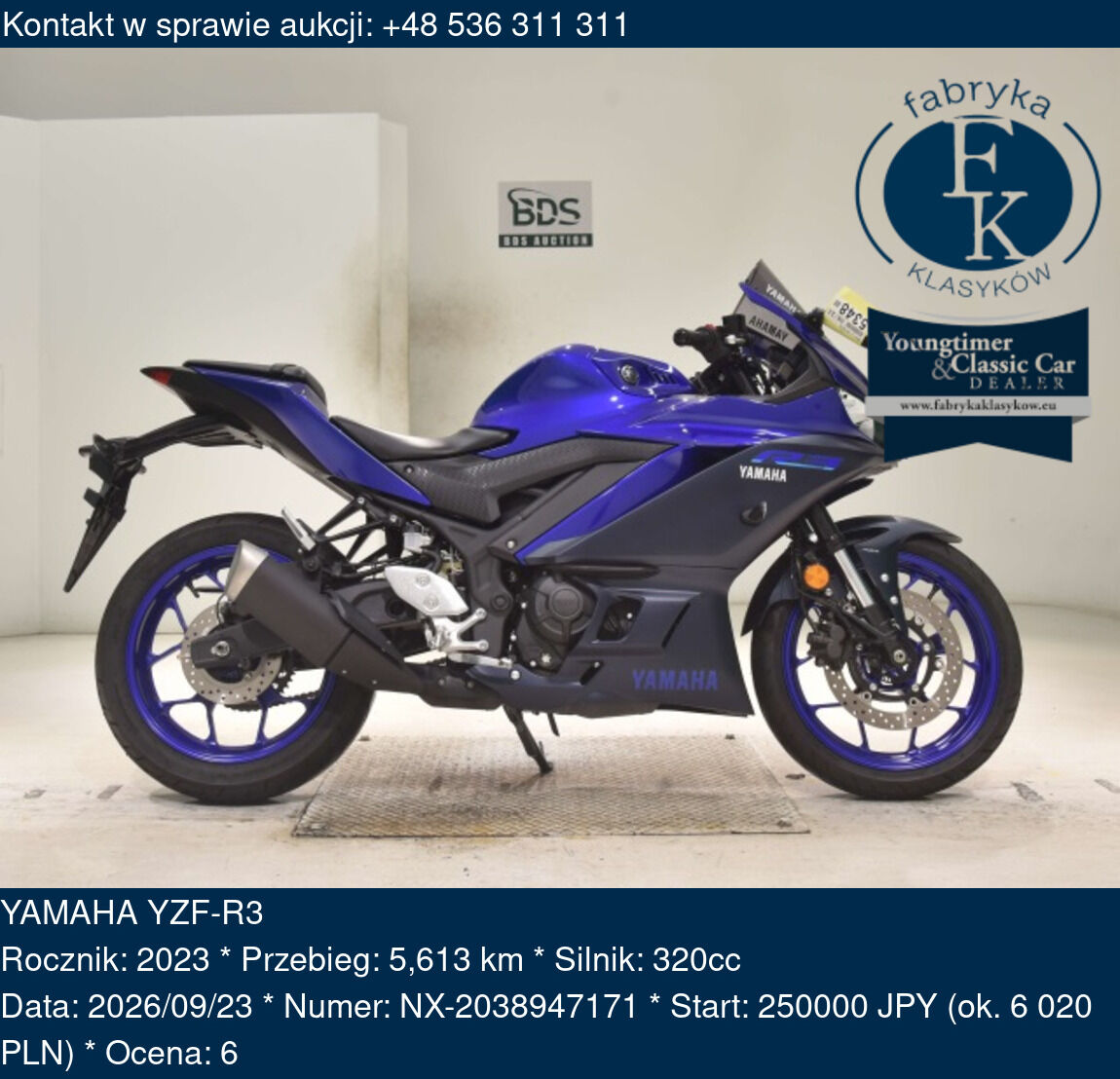 YAMAHA YZF-R3 2023 - zdjęcie 2
