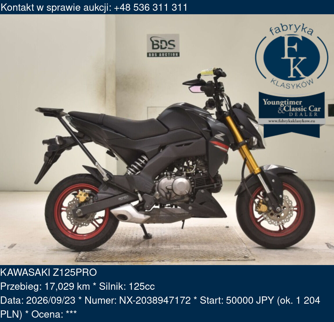 KAWASAKI Z125PRO  - zdjęcie 2