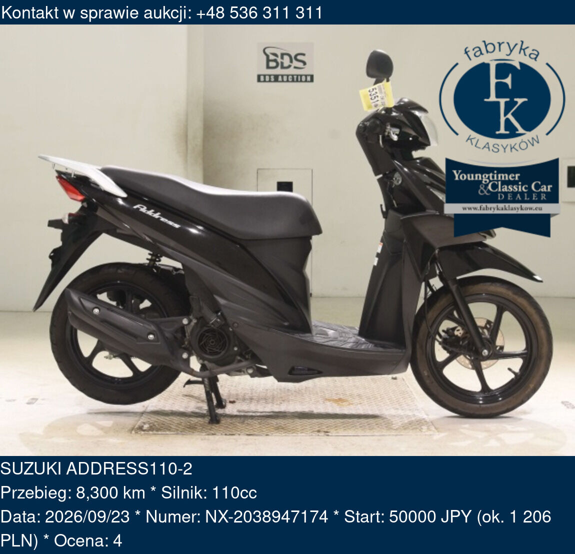 SUZUKI ADDRESS110-2  - zdjęcie 2