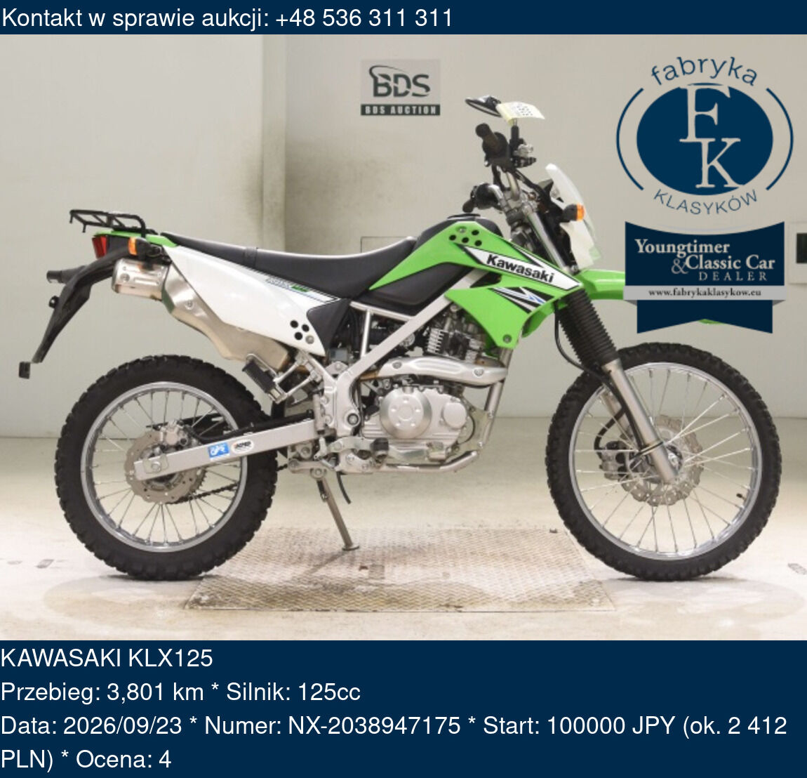 KAWASAKI KLX125  - zdjęcie 2