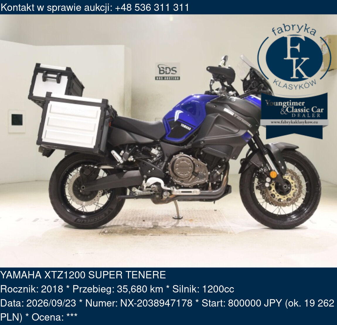 YAMAHA XTZ1200 SUPER TENERE 2018 - zdjęcie 2