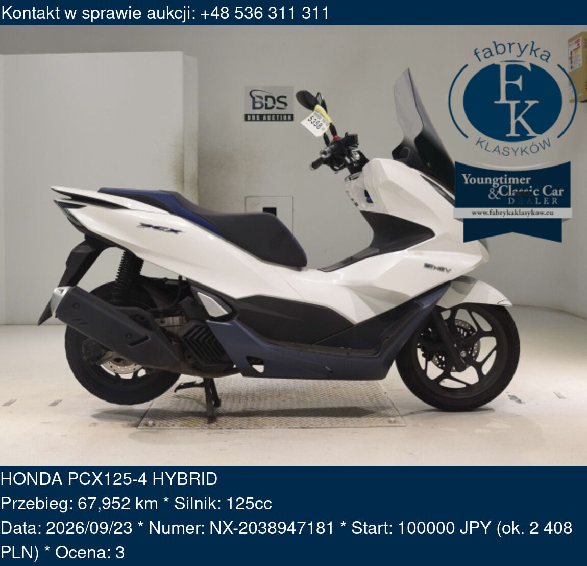 HONDA PCX125-4 HYBRID - zdjęcie 2
