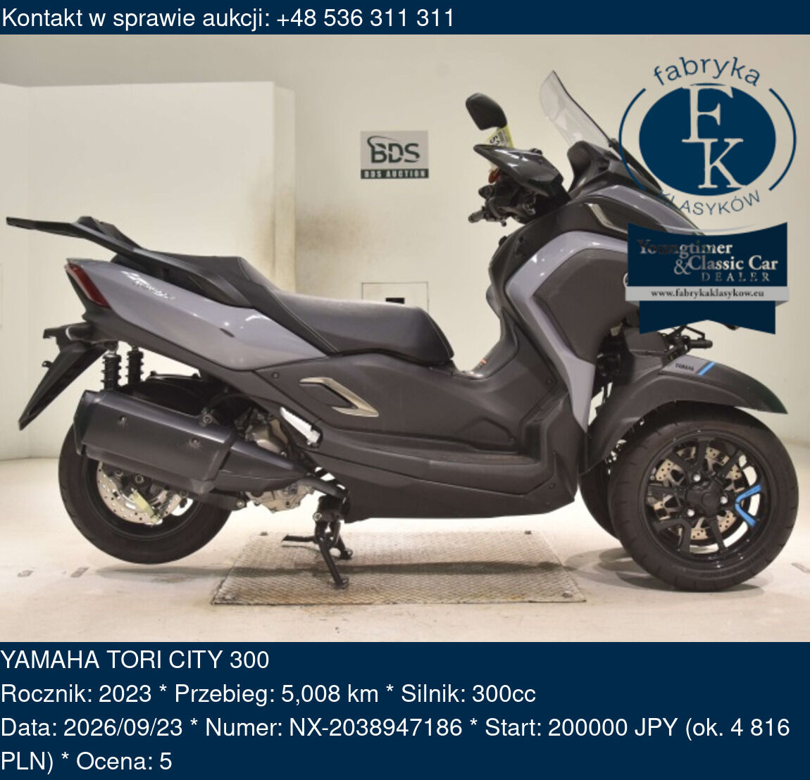 YAMAHA TORI CITY 300 2023 - zdjęcie 2