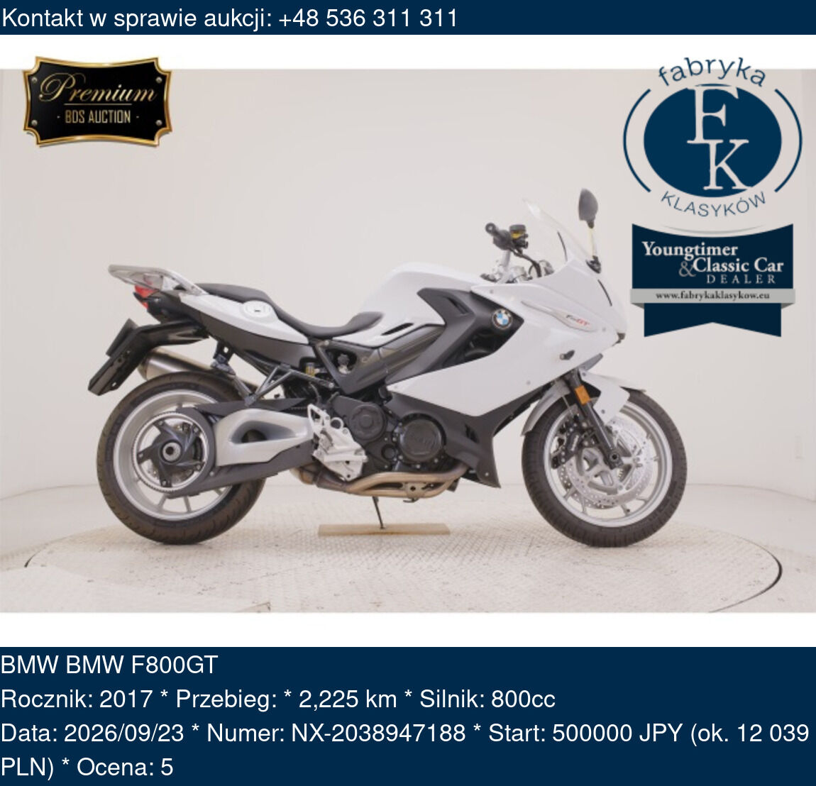 BMW BMW F800GT 2017 - zdjęcie 2