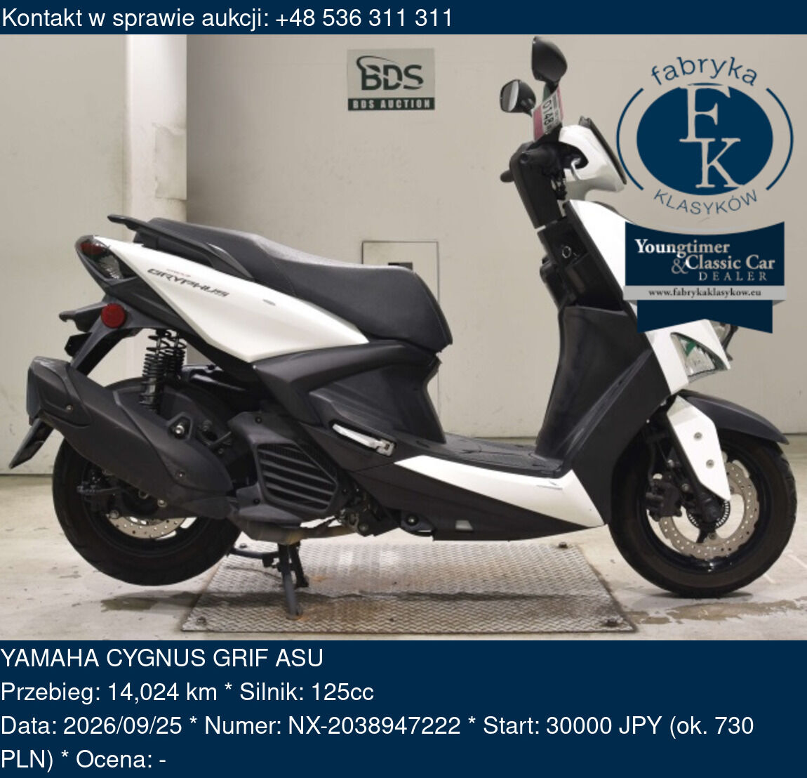 YAMAHA CYGNUS GRIF ASU  - zdjęcie 2