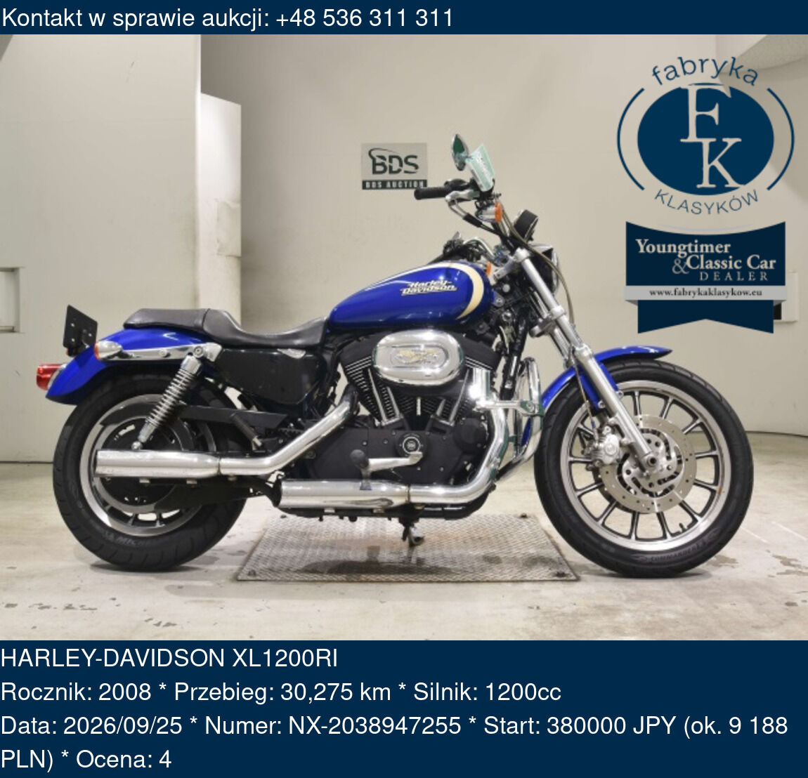 HARLEY-DAVIDSON XL1200RI 2008 - zdjęcie 2