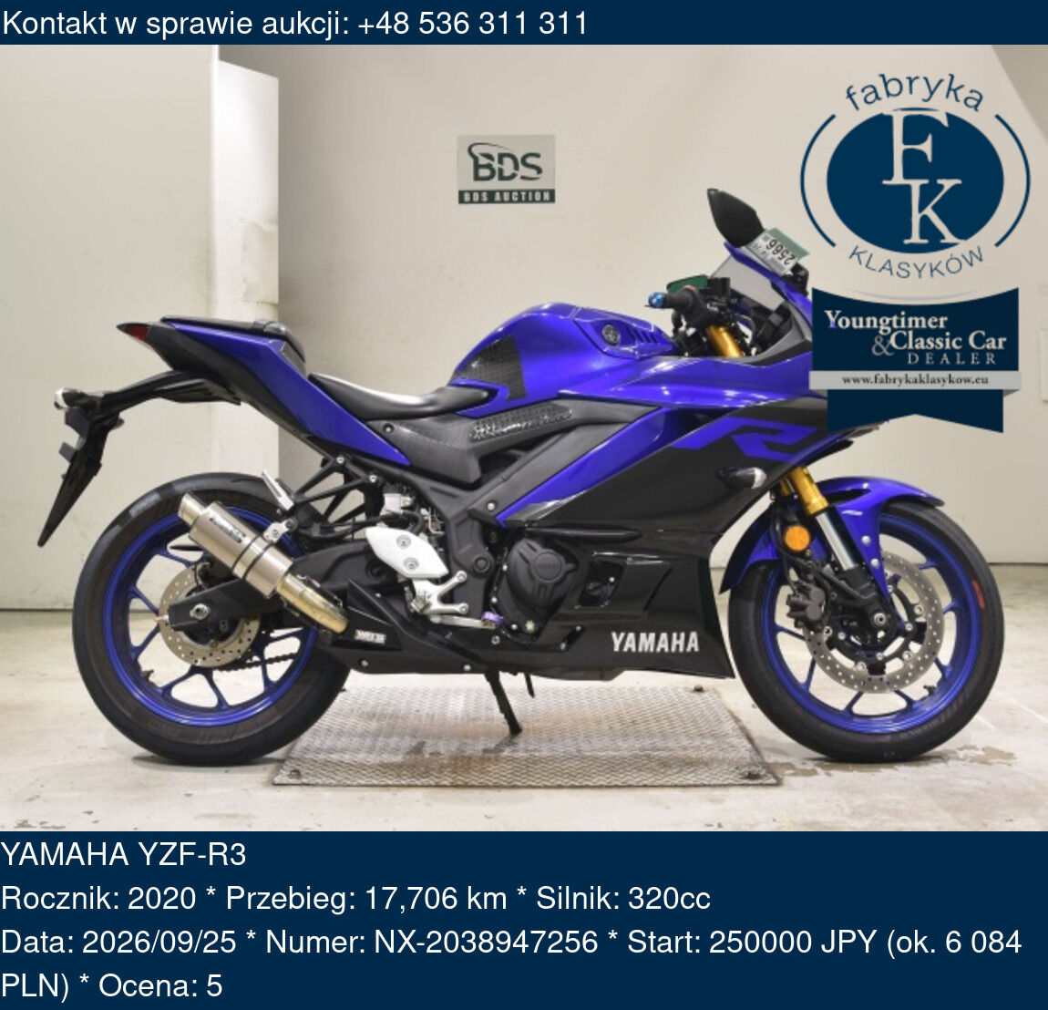 YAMAHA YZF-R3 2020 - zdjęcie 2