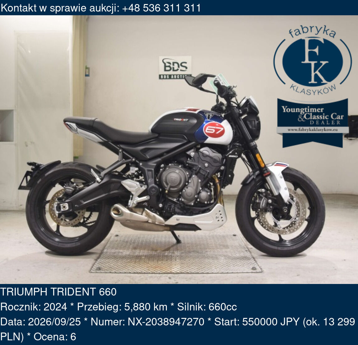 TRIUMPH TRIDENT 660 2024 - zdjęcie 2