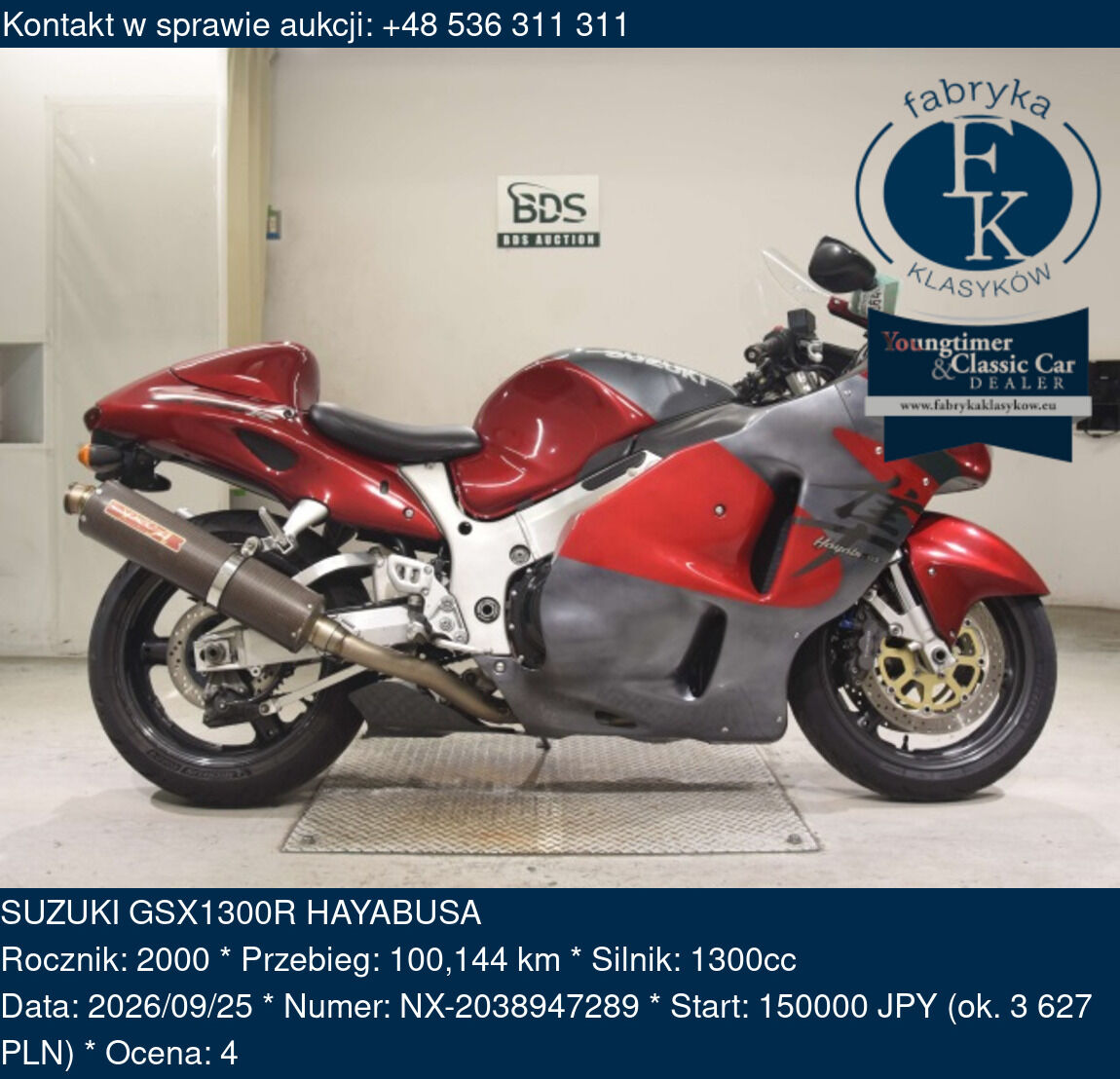 SUZUKI GSX1300R HAYABUSA 2000 - zdjęcie 2