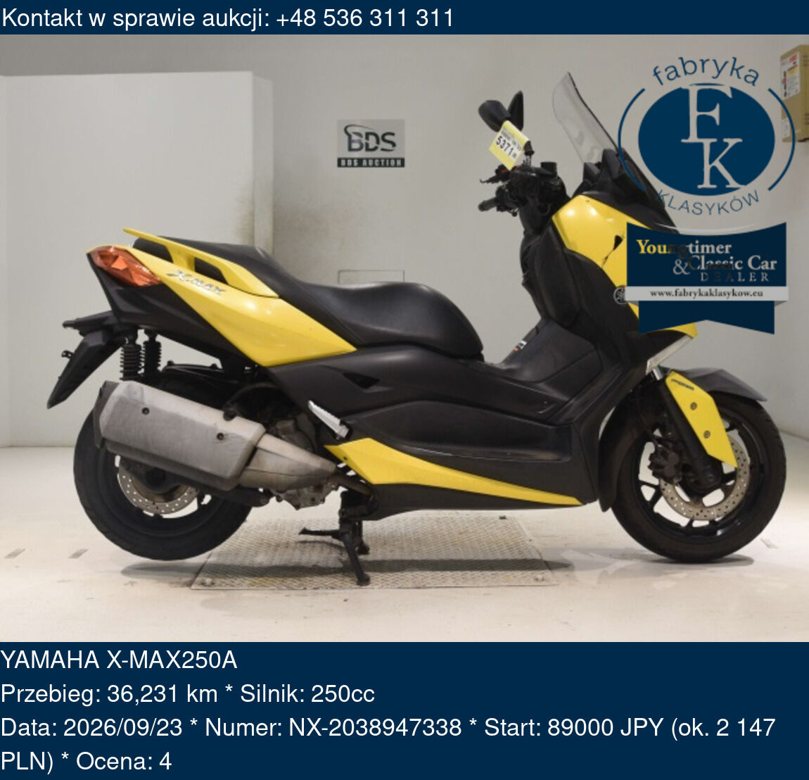 YAMAHA X-MAX250A  - zdjęcie 2