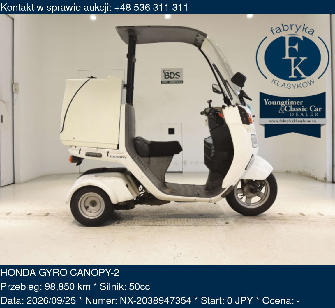 HONDA GYRO CANOPY-2  - zdjęcie 2